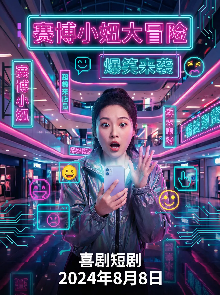 新还珠格格98集 搞笑喜剧短剧 - 赛博小妞大冒险海报